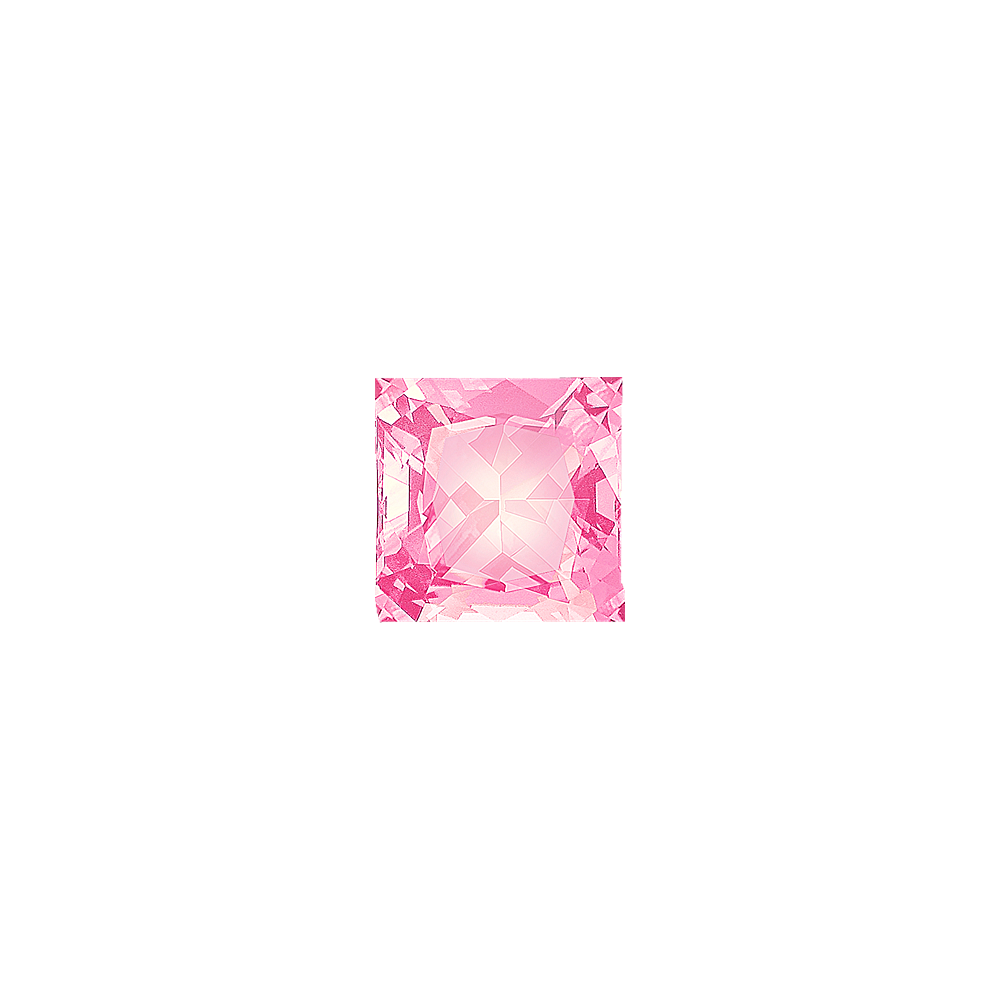Princess Cut Pink Sapphire