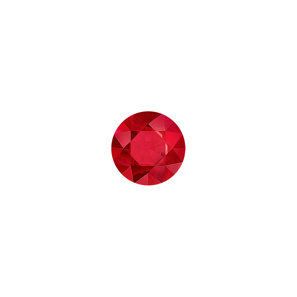 Round Natural Ruby