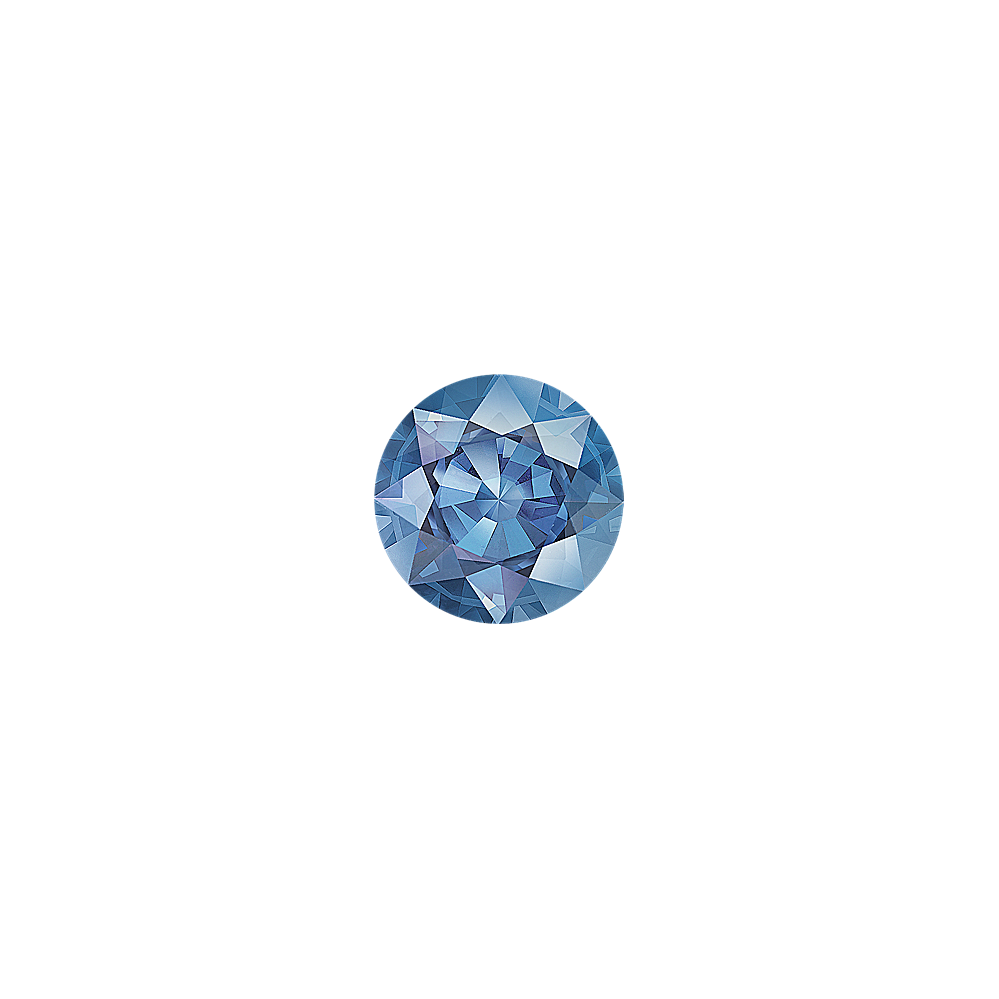 Blue Brilliant Round Lab-Grown Diamond