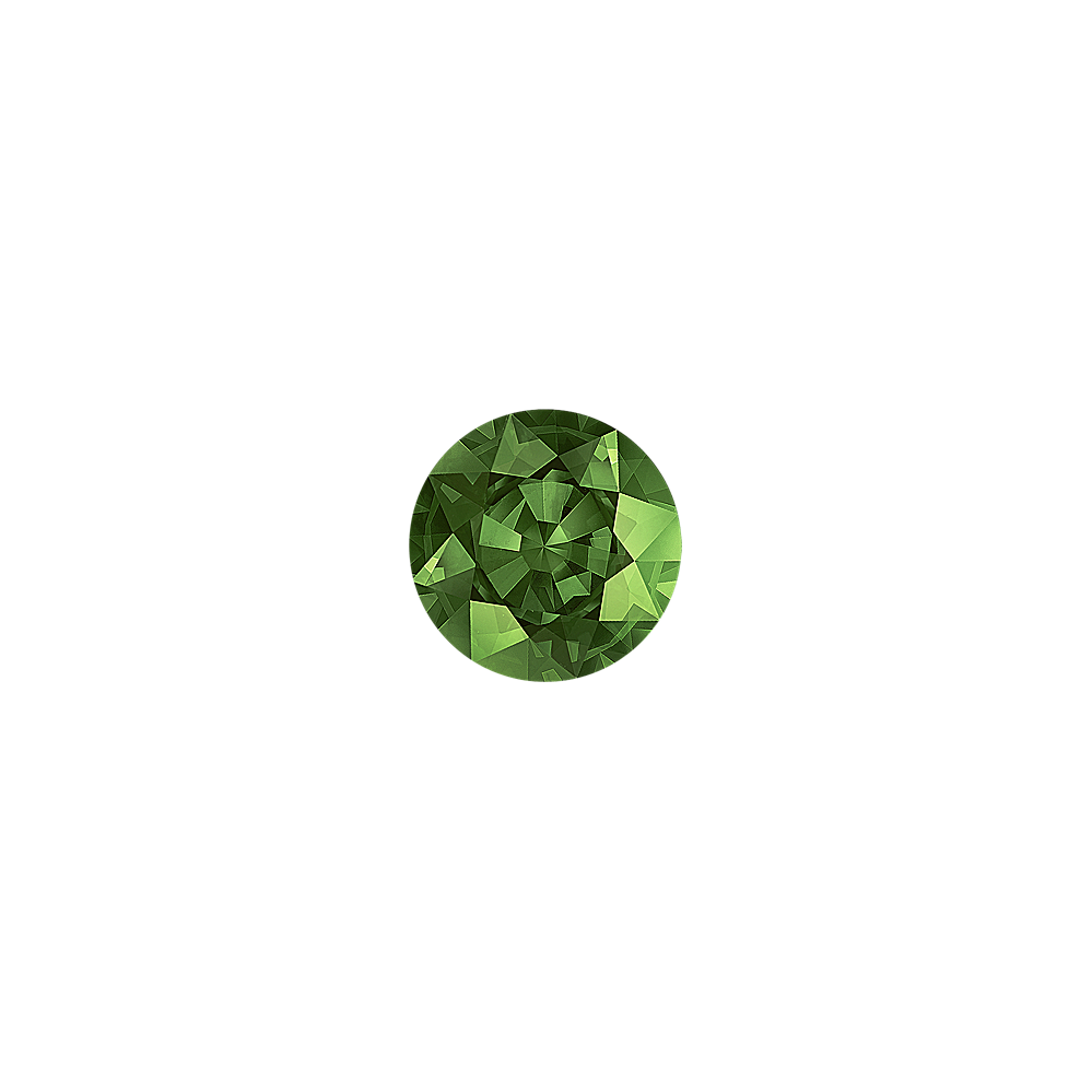 Round Green Natural Sapphire