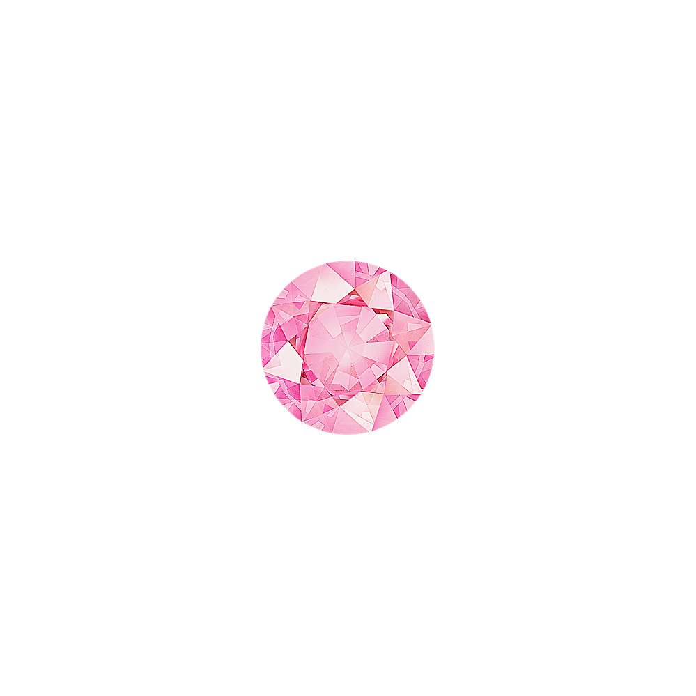 Round Pink Natural Sapphire
