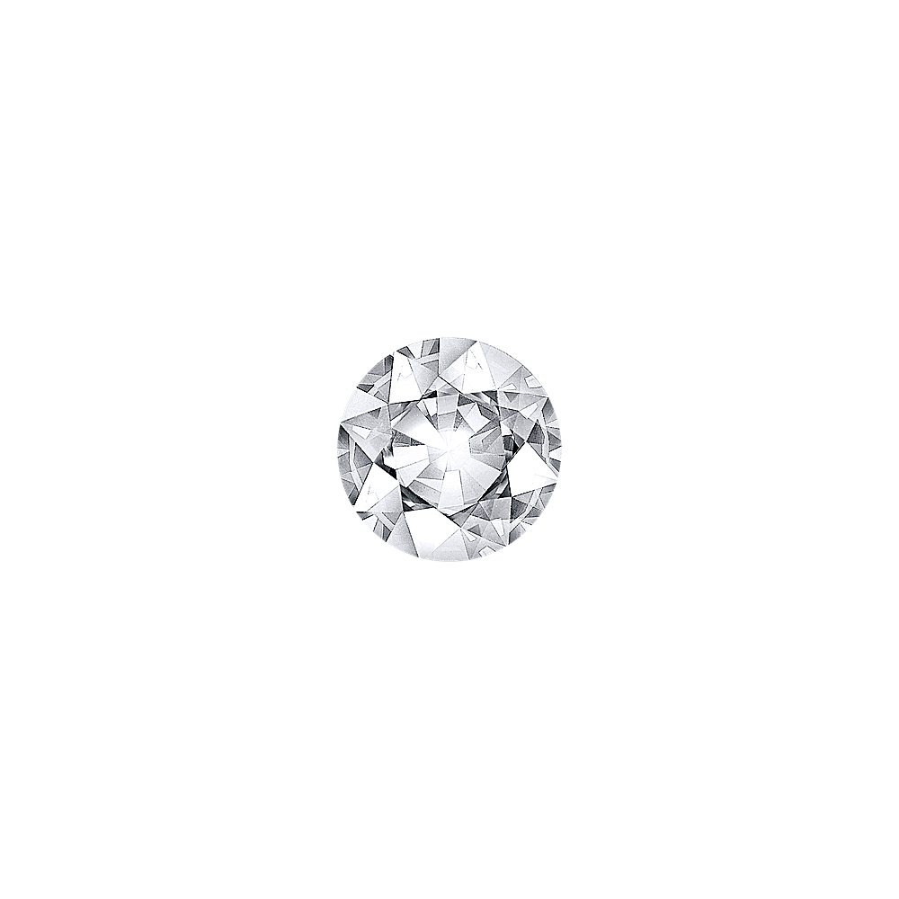 Round White Natural Sapphire