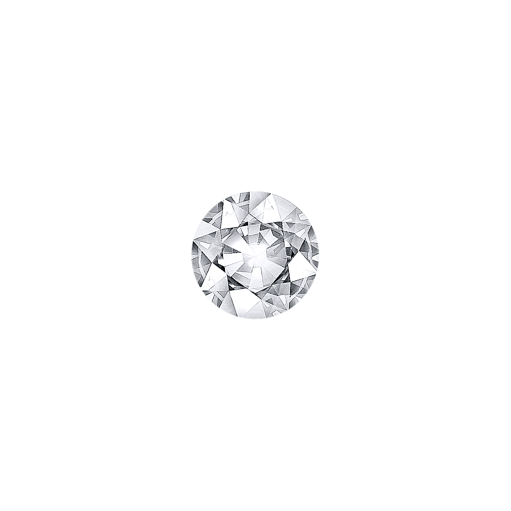 Round White Natural Sapphire