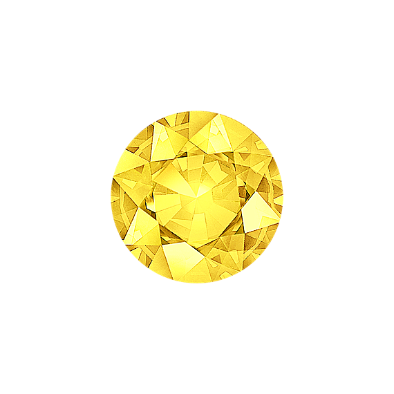 Round Yellow Natural Sapphire