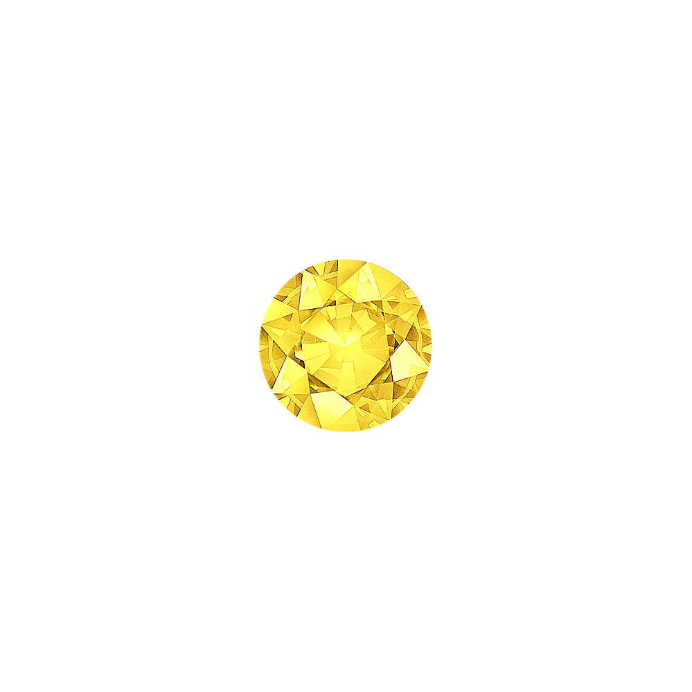 Round Yellow Natural Sapphire