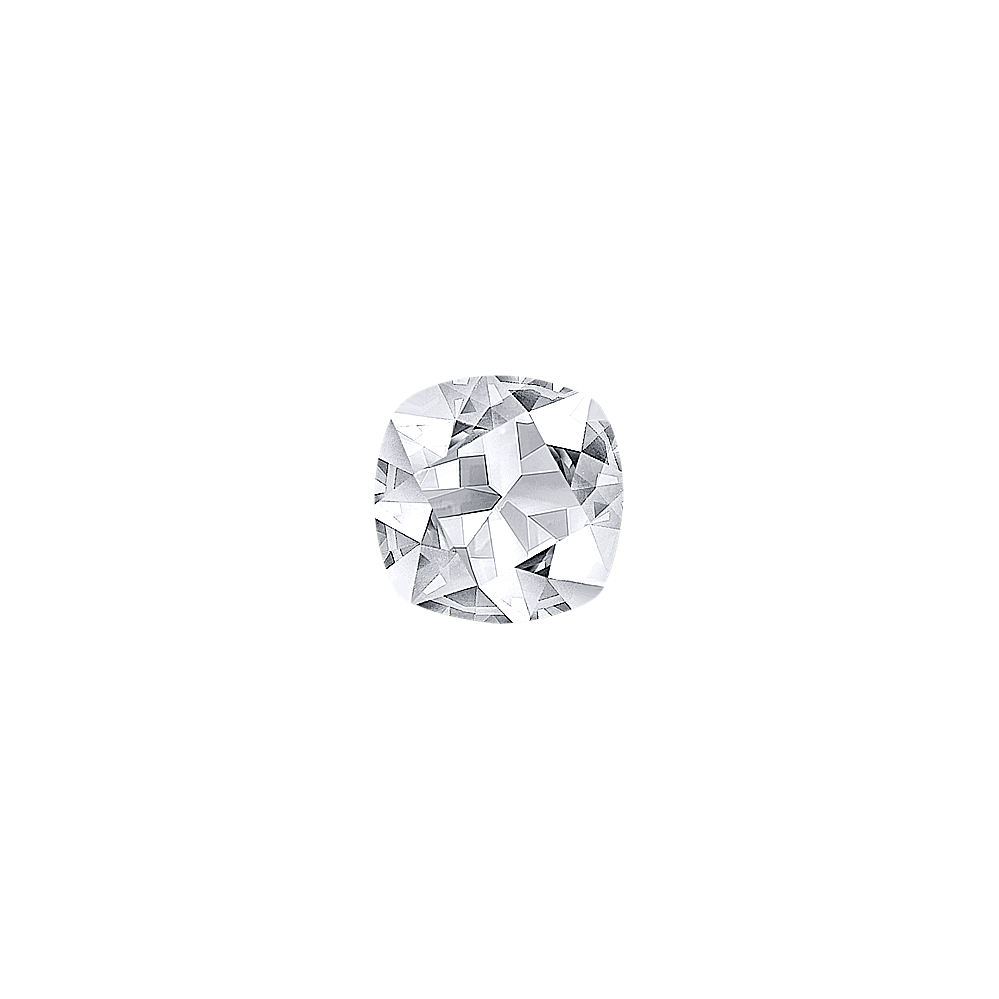 Square Cushion Cut White Natural Sapphire