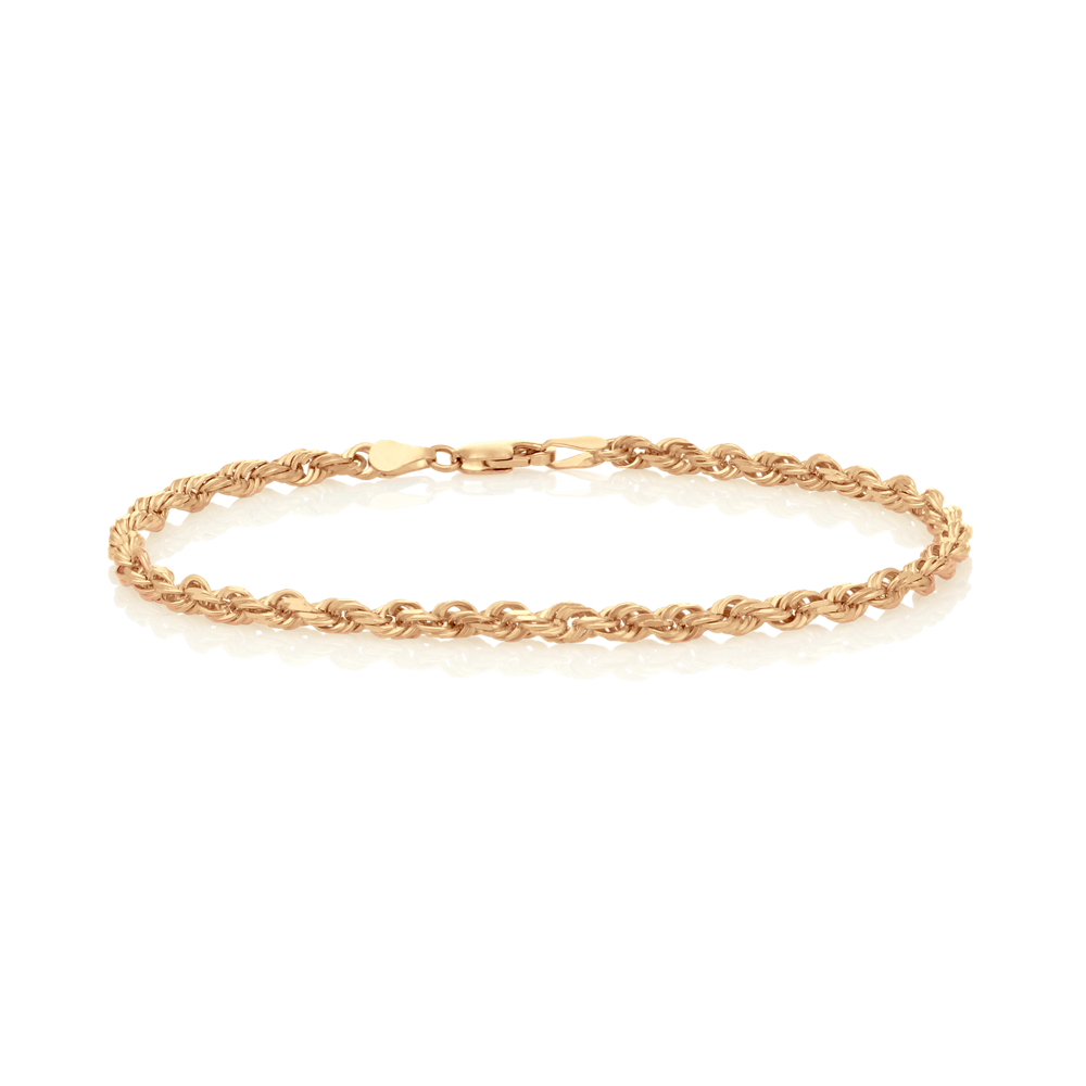 14K Yellow Gold Rope Bracelet