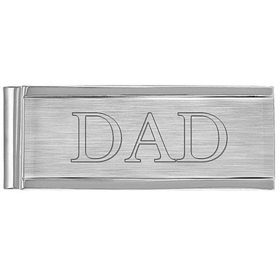 Stainless Steel Money Clip with Brush Finish