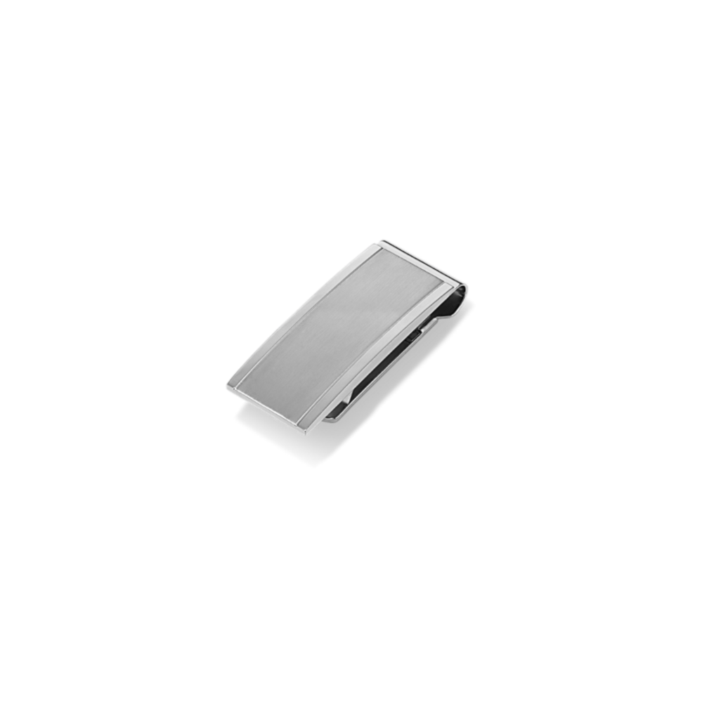 Stainless Steel Money Clip with Brush Finish