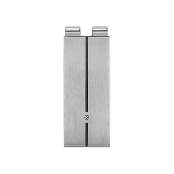 MONTBLANC Polished Stainless Steel Money Clip with Black Carbon 104731, Fast & Free US Shipping