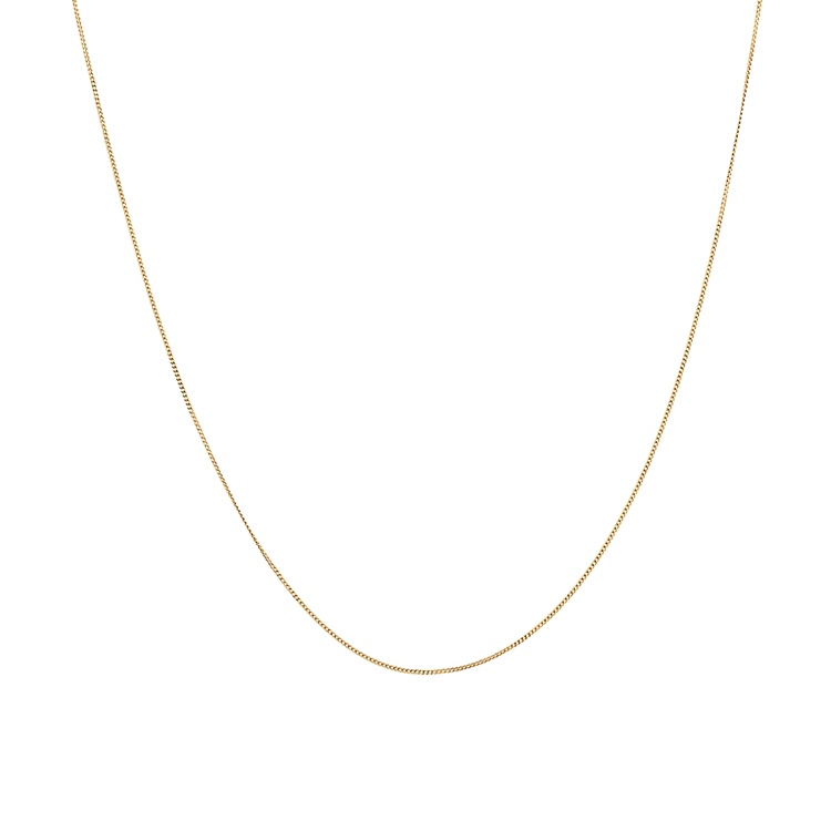 14k Yellow Gold Curb Chain (22 in)