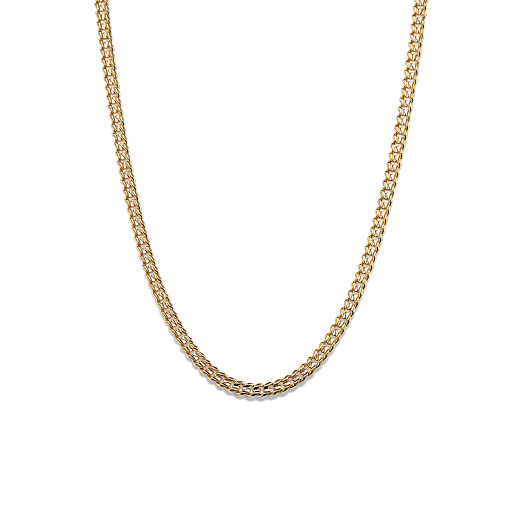 20 in Mens 14k Yellow Gold Curb Chain (2.8mm)