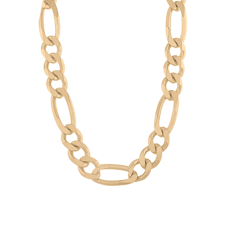 20 in Mens Figaro Chain in Vermeil 14K Yellow Gold (8.9mm)