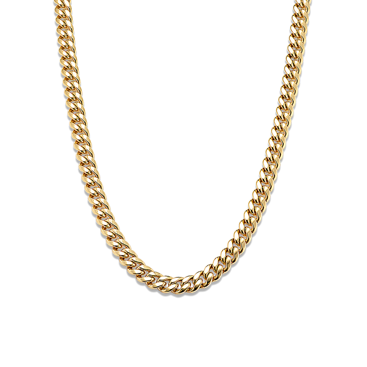 26 in Mens Miami Cuban Chain in 14K Yellow Gold (6.8mm)