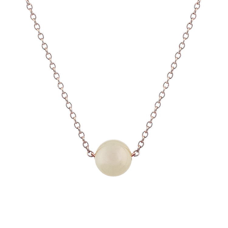 6mm Akoya Pearl Necklace in 14K Rose Gold (18 in)