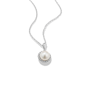 Vivi 5mm Cultured Freshwater Pearl & Diamond Ring | Shane Co.