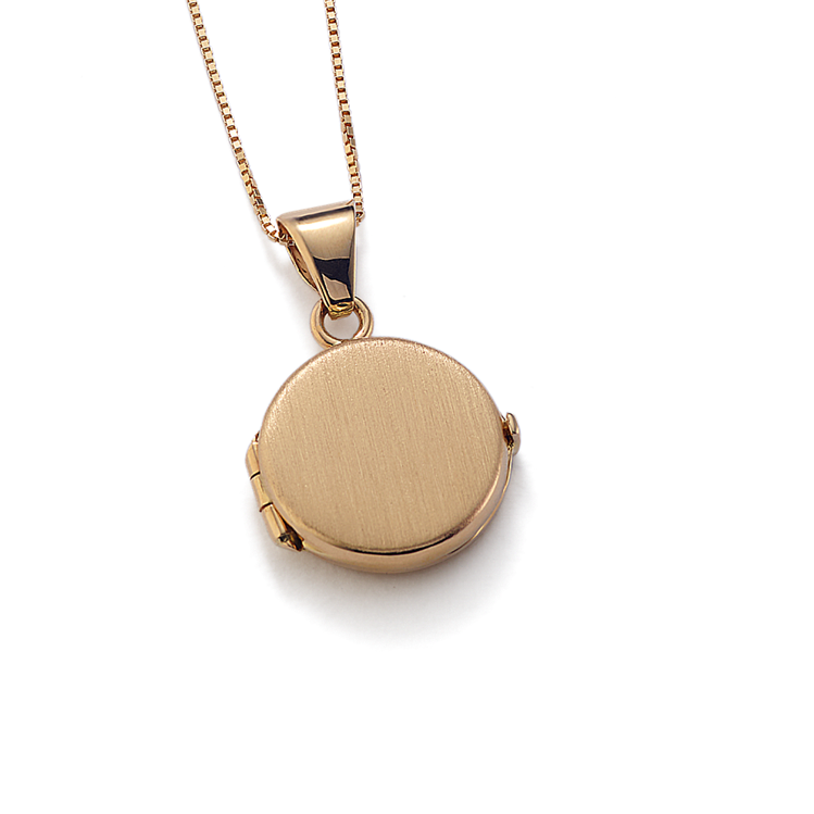 14k gold store locket