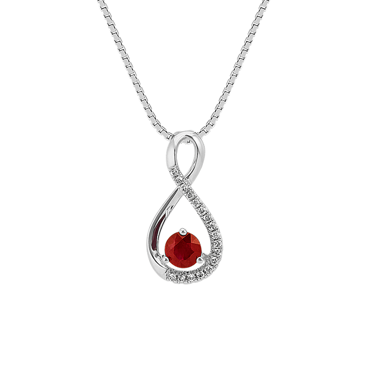 Ruby sales infinity necklace
