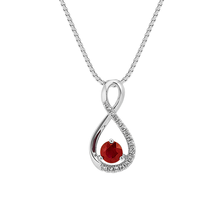14k White Gold Infinity Necklace and more Ruby Jewelry Shane Co