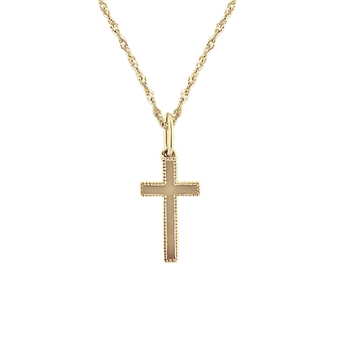 Gemma 14K White Gold Cross Pendant | Shane Co.