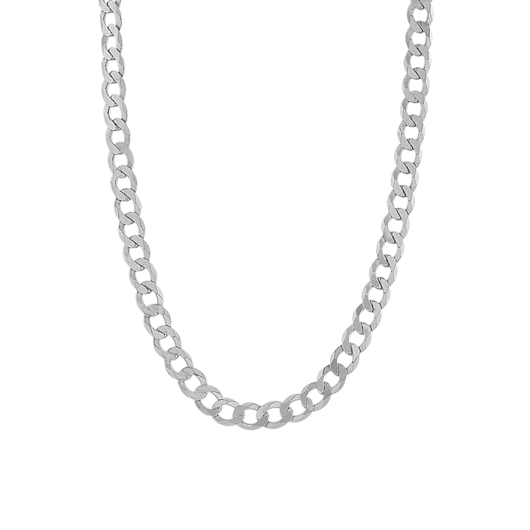 Curb Chain in Sterling Silver 22 in