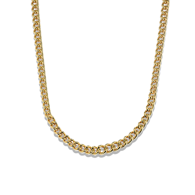 Curb Chain in Vermeil 14K Yellow Gold (18 in)