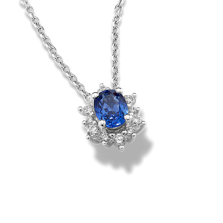 14k White Gold Necklaces and more Sapphire Jewelry Shane Co