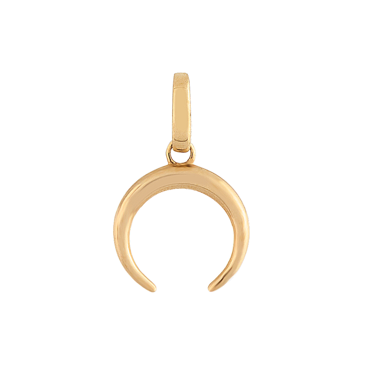Horn Charm in 14k Yellow Gold