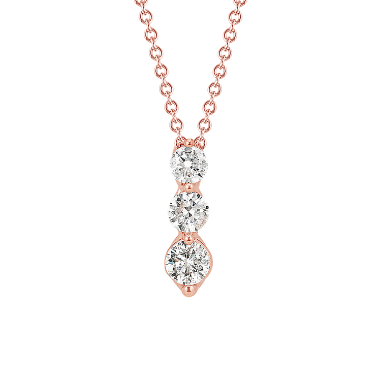 Three stone pendant necklace outlet