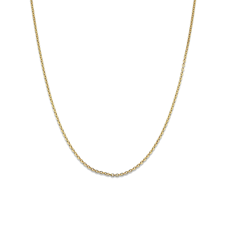 Round Cable Chain in 14k Yellow Gold (18 in)