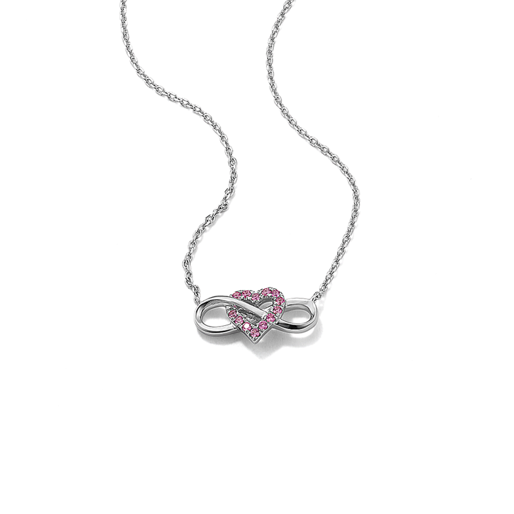 AeraVida Sterling Silver Infinity Pendant Necklace With Abalone Shell - 18 Inch Chain