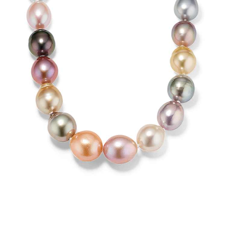 Lavender pearl necklace sale