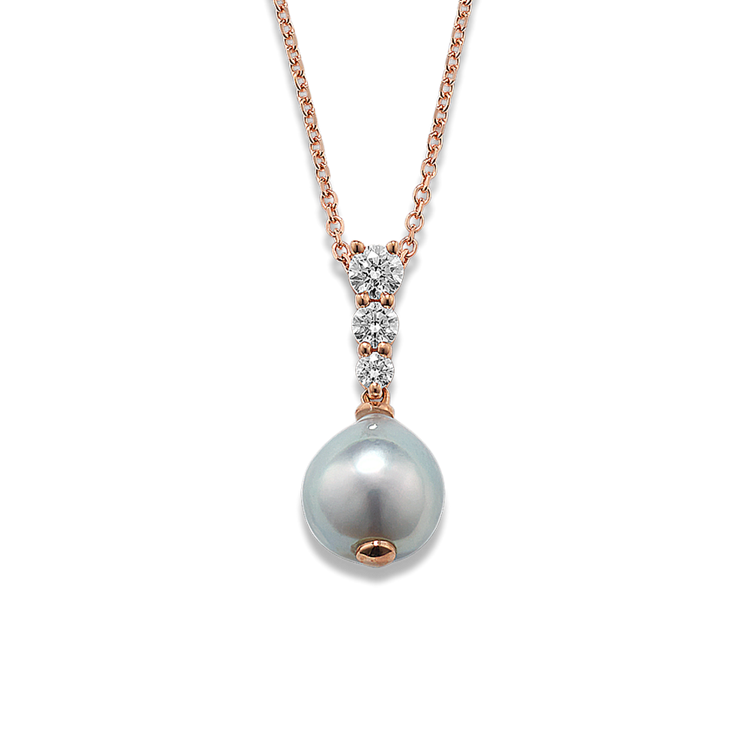 Rose Gold Pearl Necklaces | Pearl Necklaces in Rose Gold