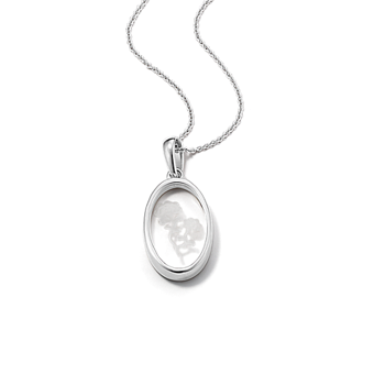 Galaxy 24 in Meteorite and Stainless Steel Dog Tag | Shane Co.