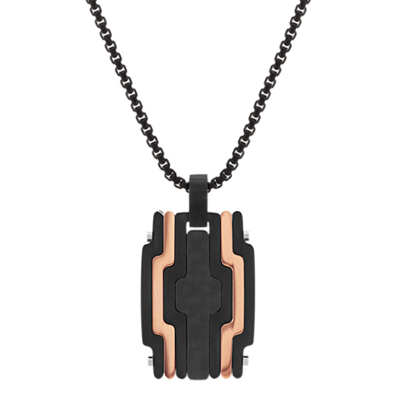 Modern Dog Tag in Stainless Steel (24 in)