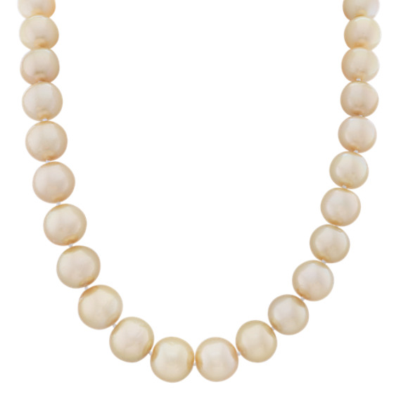 11mm Cultured Golden South Sea Pearl Strand (18 in.)