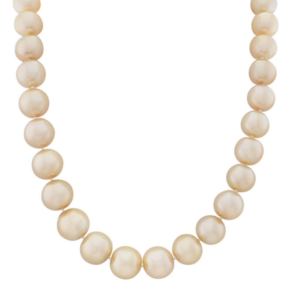 11mm Golden South Sea Cultured Pearl Strand (18'')