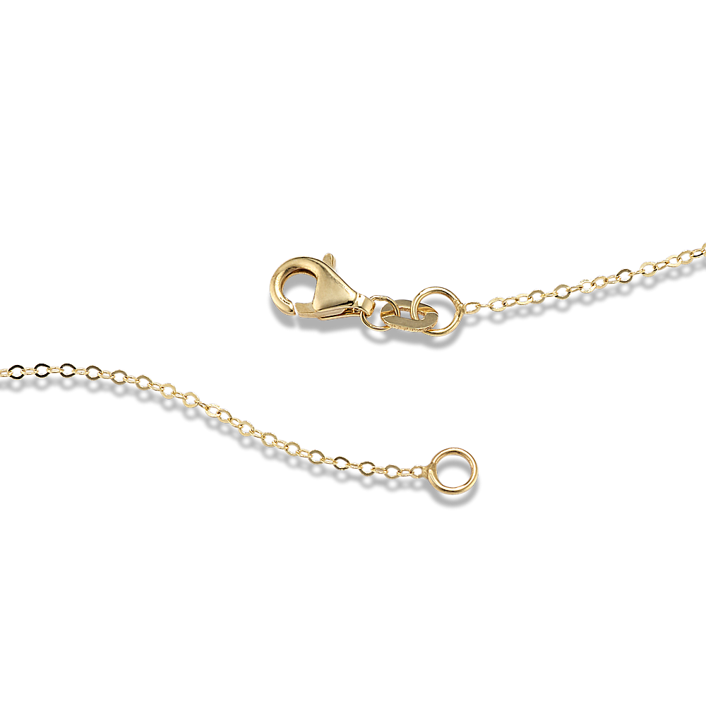 4in 14K Gold Diamond-Cut Cable Chain Extender