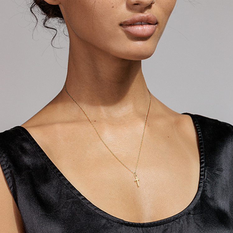 14k Yellow Gold Necklaces and more No Stones Jewelry | Shane Co.