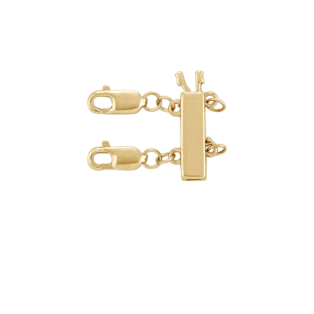14K Yellow Gold Two-Necklace Layering Clasp