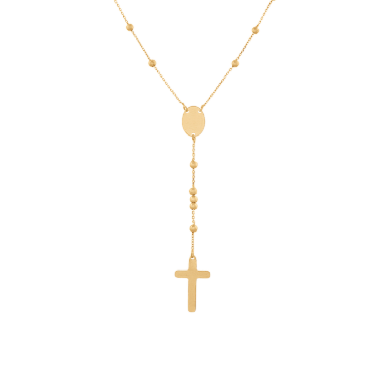 14K Yellow Gold Rosary (20 in)