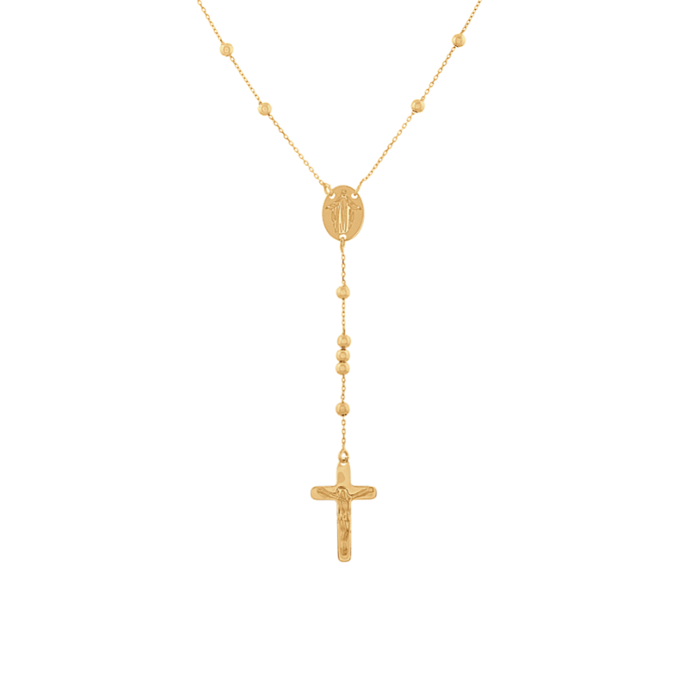 14 karat gold on sale rosary beads