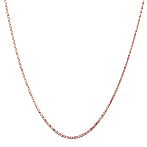 22'' 14k Gold Diamond-Cut Franco Chain (1mm)