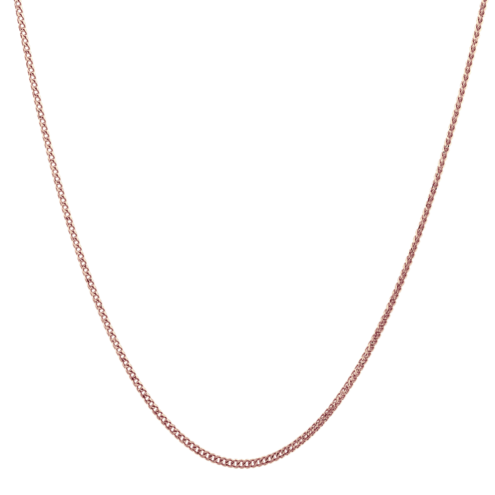 22'' 14k Gold Diamond-Cut Franco Chain (1mm)