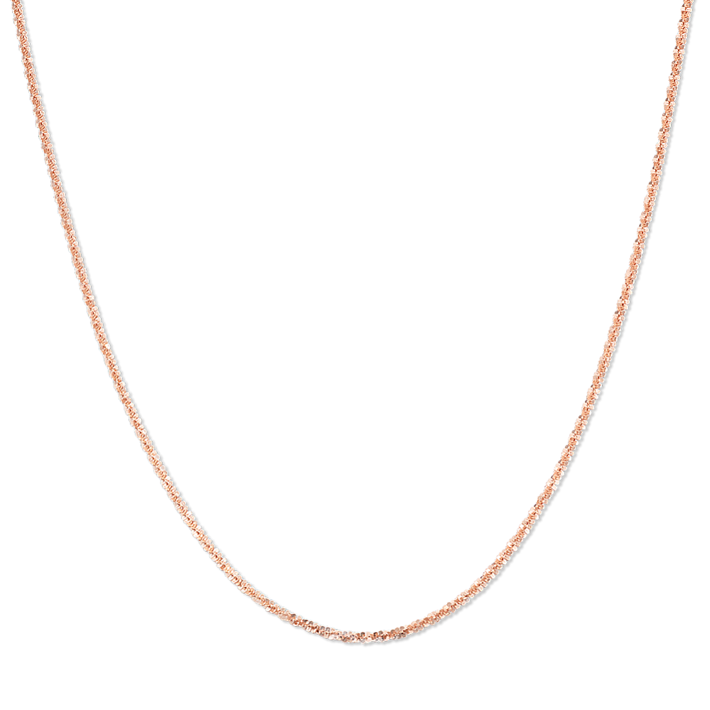 20'' 14K Rose Gold Popcorn Chain (0.8mm)