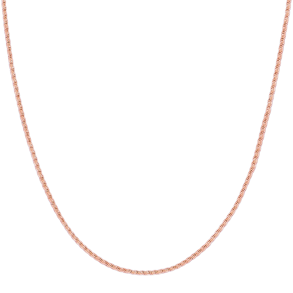14k Rose Gold Coil Chain (18 in)