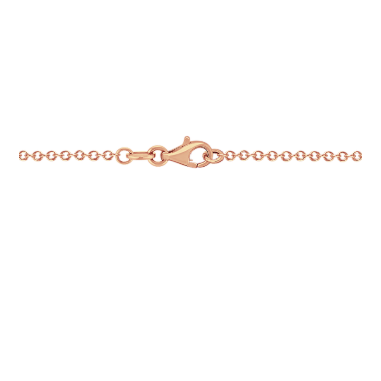 14k Rose Gold Diamond Cut Cable Chain (18 in)