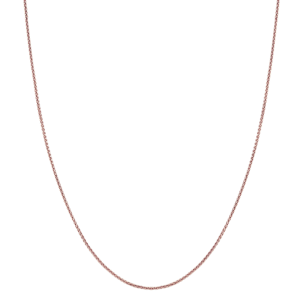 14k Rose Gold Franco Chain 18 in)