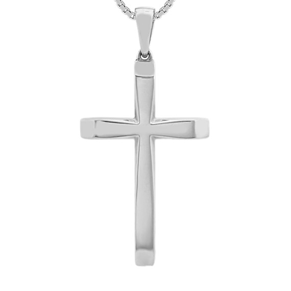 Mens 14k Yellow Gold Cross Pendant 