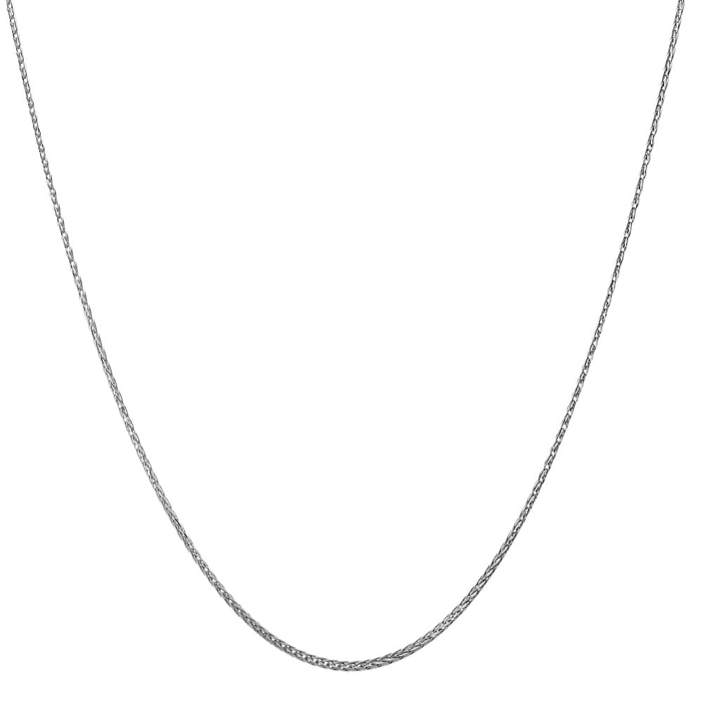 14k White Gold Wheat Chain (20'')